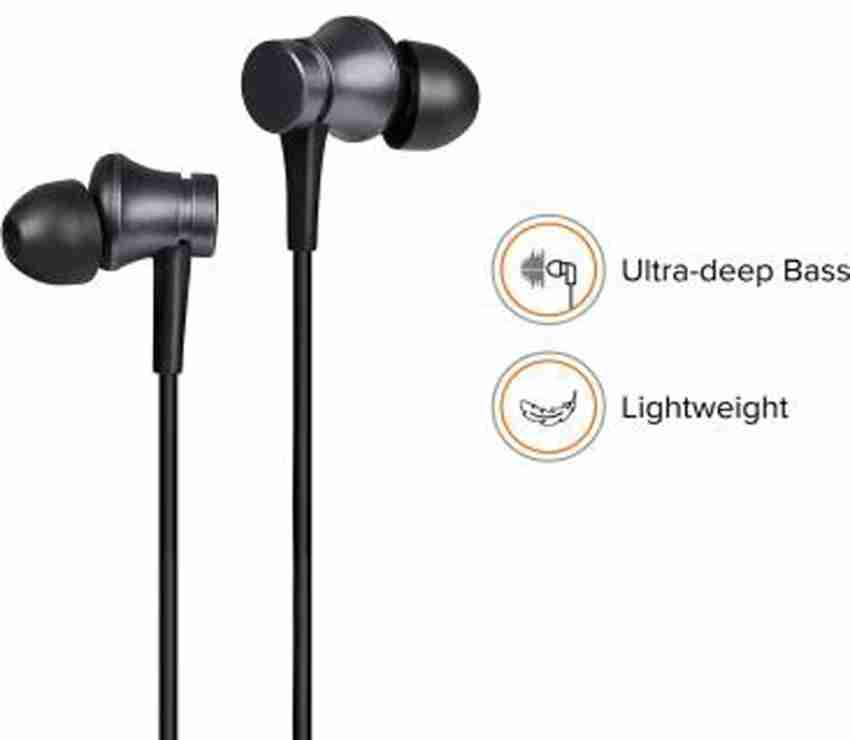 Mi earphone basic with discount ultra deep bass and mic