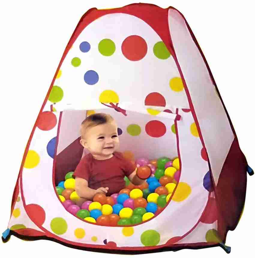 NIYAMAT Play Tent House with 50 Balls for Kids Play Tent House