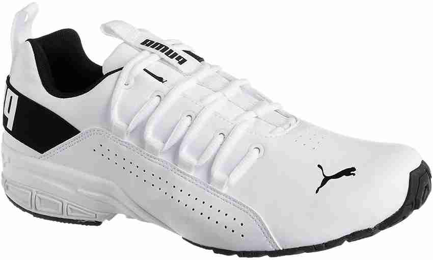 Puma men's hexa dot idp white black running shoes sale