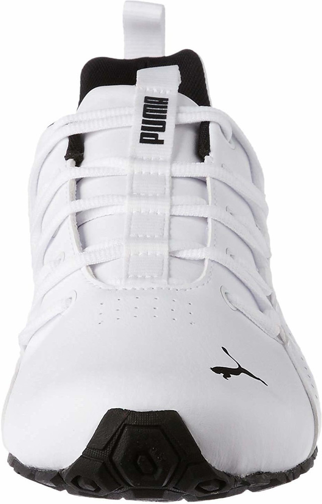 Puma men's hexa dot idp white black running shoes best sale
