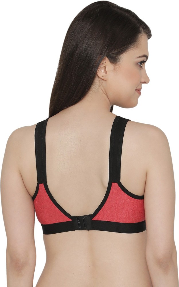 Buy online Solid Red Cotton T-shirt Bra from lingerie for Women by Clovia  for ₹300 at 40% off
