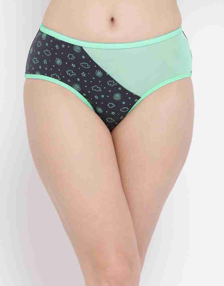 Buy Clovia Cotton Non-Padded Non-Wired Bra & High Waist Hipster Panty -  Black online