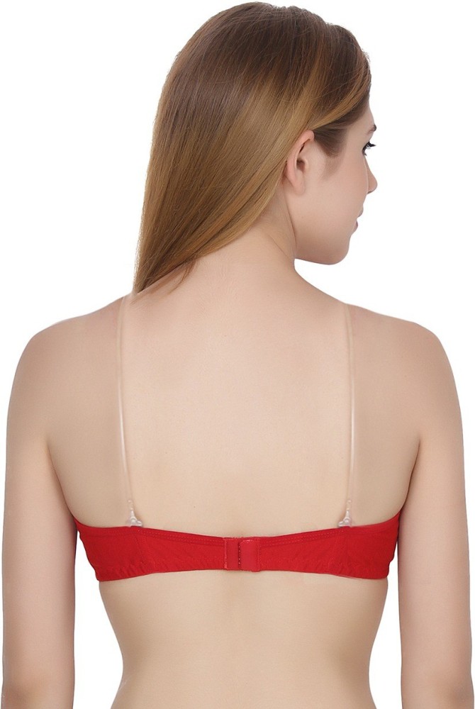 Apraa by Apraa & Parma transparent strap bra Women T-Shirt Heavily Padded  Bra - Buy Apraa by Apraa & Parma transparent strap bra Women T-Shirt  Heavily Padded Bra Online at Best Prices