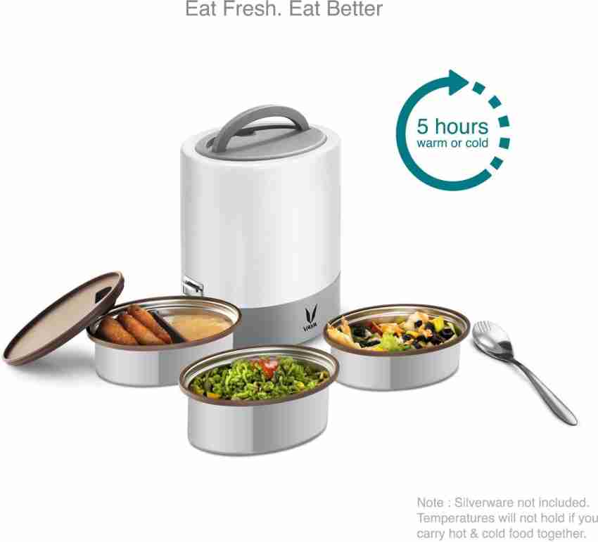 Meet Vaya Tyffyn 1000, a tiffin lunchbox for carrying warm, fresh