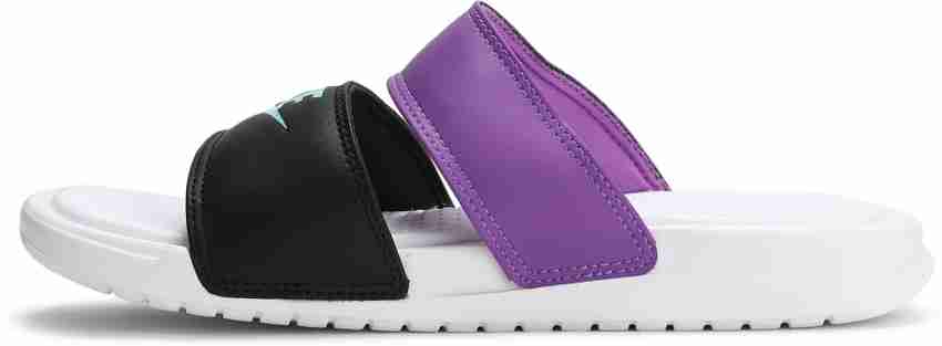 Nike slides purple store