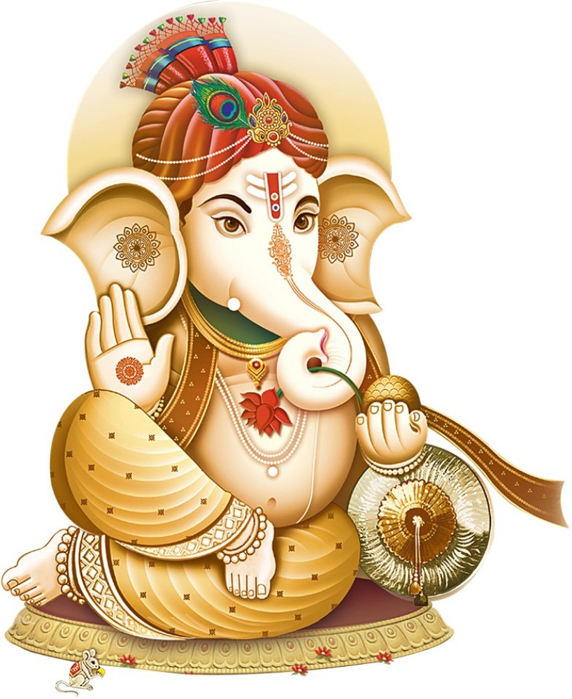 god & god's 49 cm Modern Art Ganesha 319 Self Adhesive Sticker ...