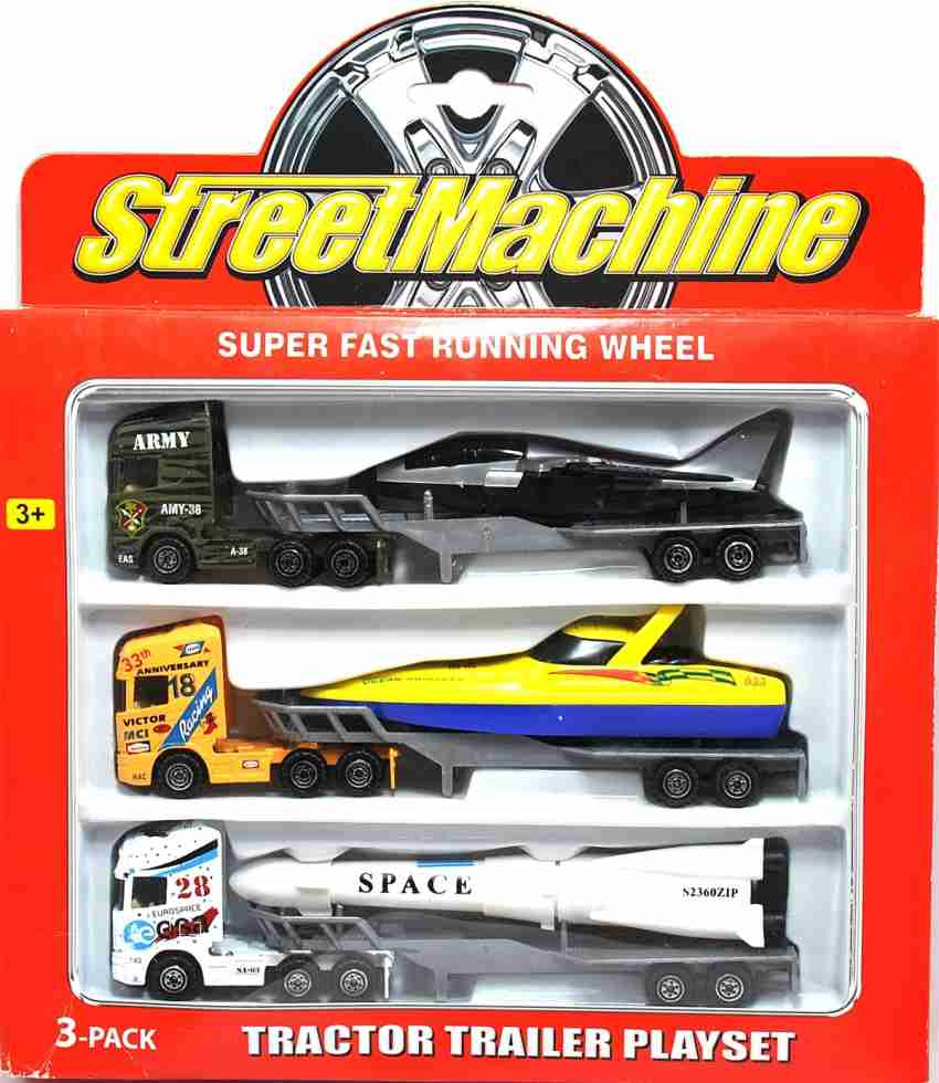 Senra Street Machine 3 Pcs Long Truck DieCast Metal - Street Machine 3 Pcs  Long Truck DieCast Metal . Buy Long Trucks toys in India. shop for Senra  products in India.
