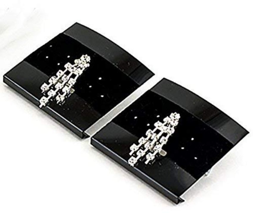 100 Pcs Standing Earring Display Cards- Earring Holder Cards for Selling  with 200 Pcs Transparent Earring Backs Ideal for DIY Earrings Ear Studs Jewelry  Display Retails Supplies (White)