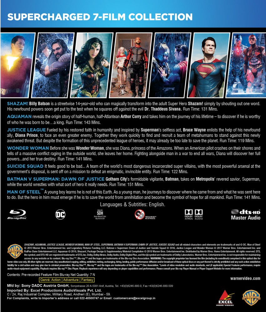 DC 7 Film Collection [Blu-ray]