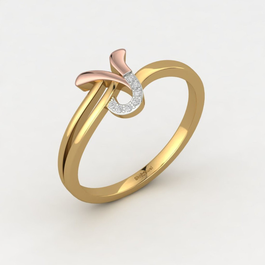 Y letter gold ring top