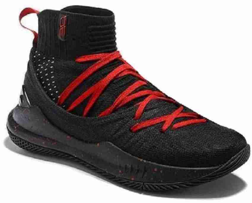 stephen curry shoes black and red