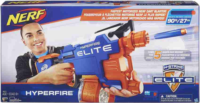 NERF N-strike Elite Hyperfire Blaster With 25 Dart Drum Fires up