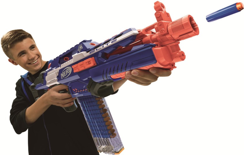 2012 Nerf RAPID STRIKE CS-18 Elite Soft 18 Dart Clip Automatic Battery Gun  Toy