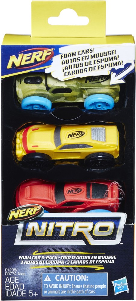 Nerf Nitro Foam Car 3 Pack Version 7 Nitro Foam Car 3 Pack Version 7 shop for Nerf products in India. Flipkart