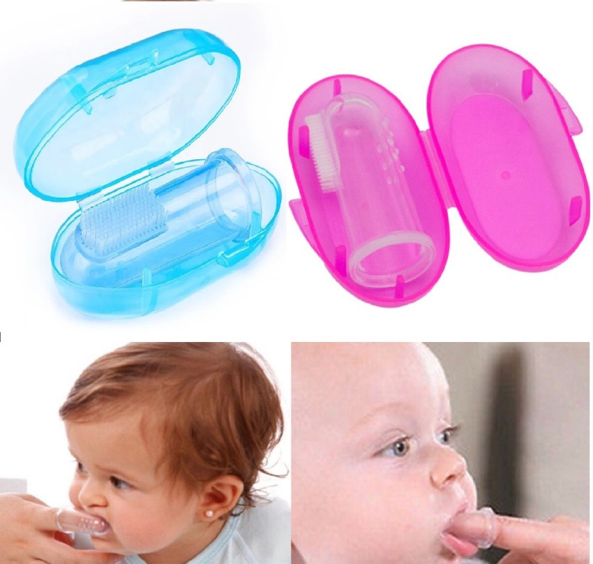 Finger brush sales for baby teeth