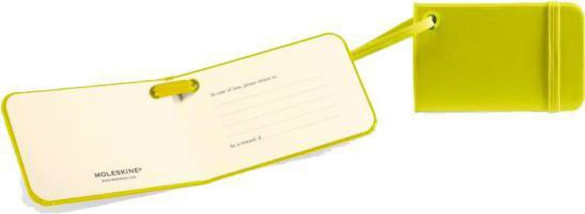 Moleskine Luggage Tag Lemon Green Buy Moleskine Luggage