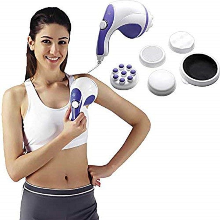 Body massager Weight Loss Fat Burning With 5 Headers Relax Spin Tone  Slimming Lose Weight Burn Fat Full Body Massage Device