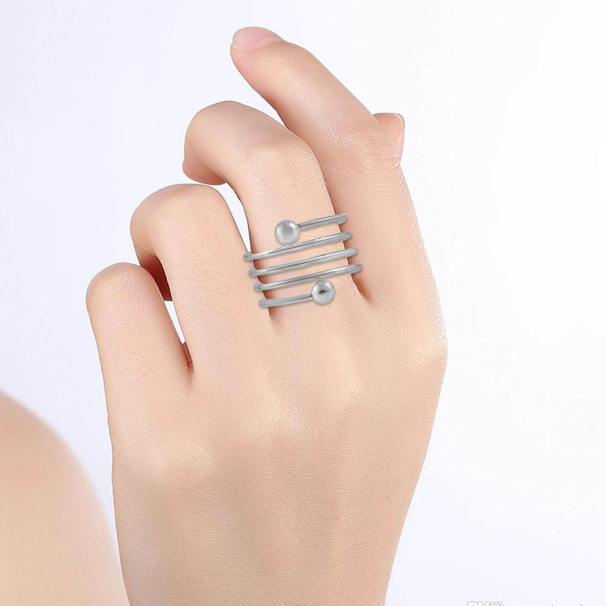 memoir Silver Plated Spiral Band Free Size Fashion Finger Ring Women Girls Brass Silver Plated Ring Price in India Buy memoir Silver Plated Spiral Band Free Size Fashion Finger Ring Women