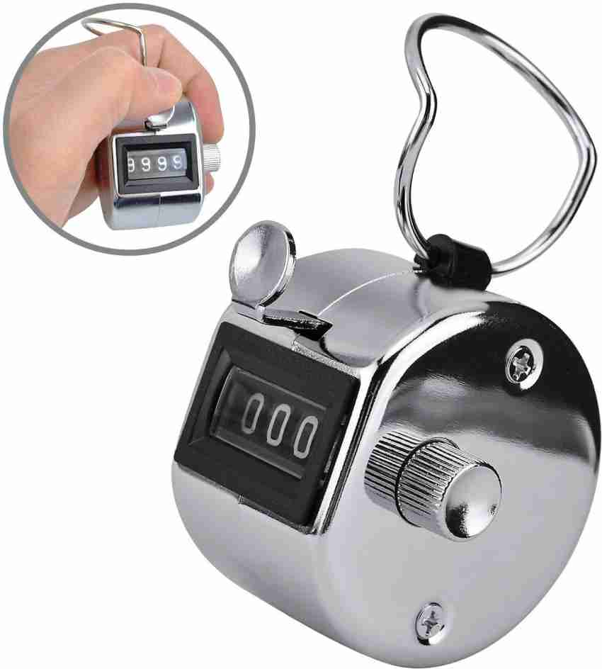 1 Pack Stainless Steel Hand Tally Counter 4 Digit Tally Counters