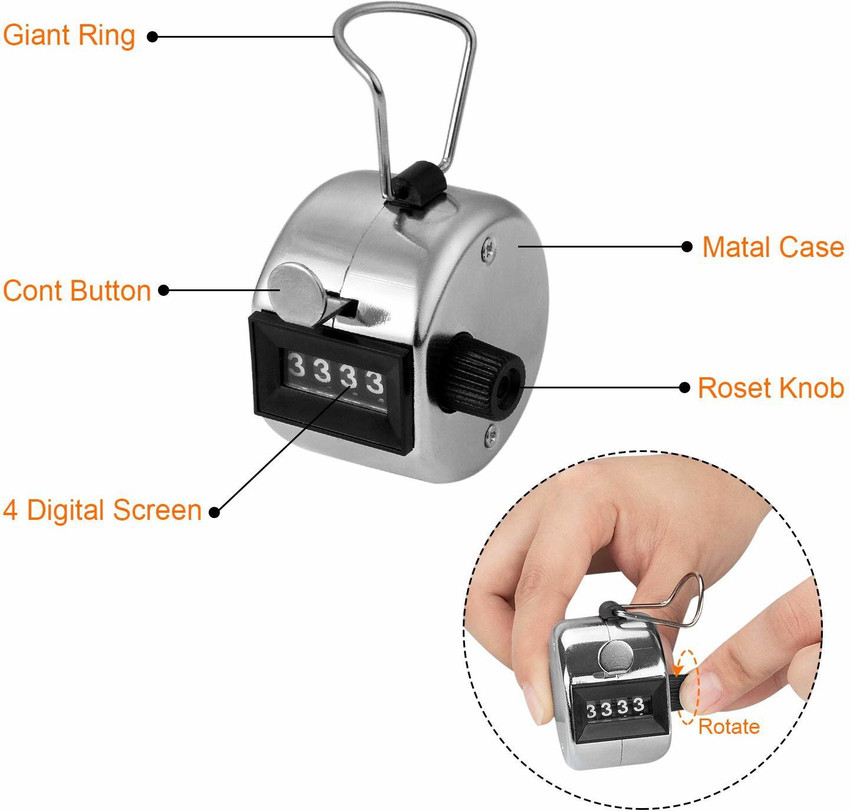 Hand Tally Counter - Hand Held Counter Clicker