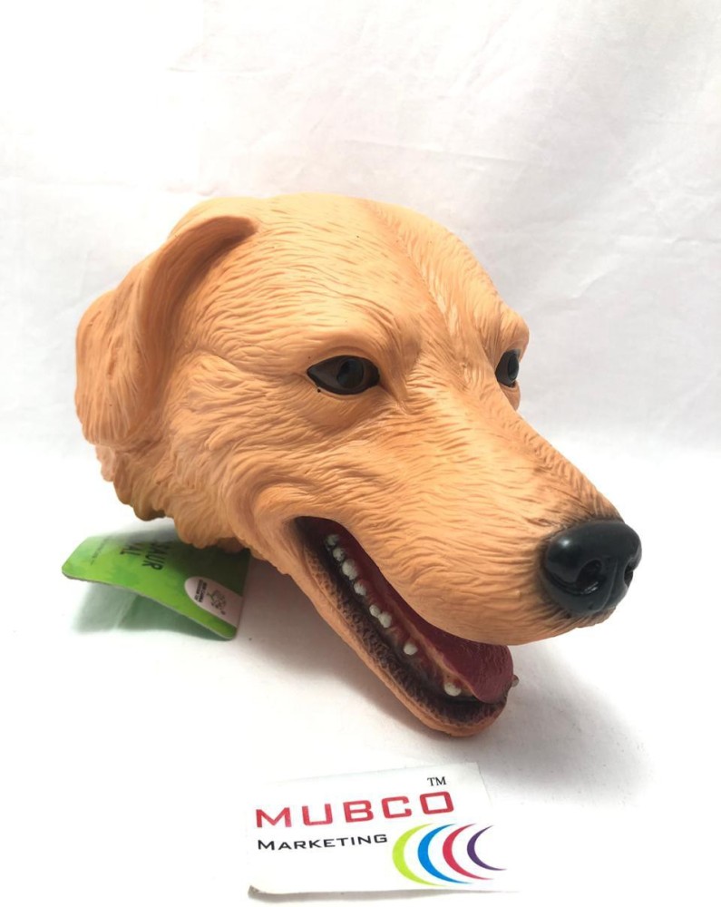 Rubber dog hot sale hand puppet