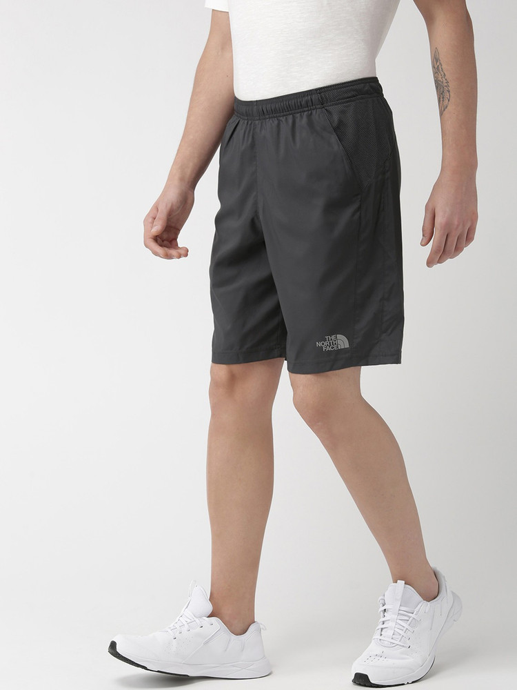 The North Face Solid Men Grey Sports Shorts Buy The North Face