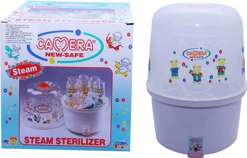 Camera clearance bottle sterilizer