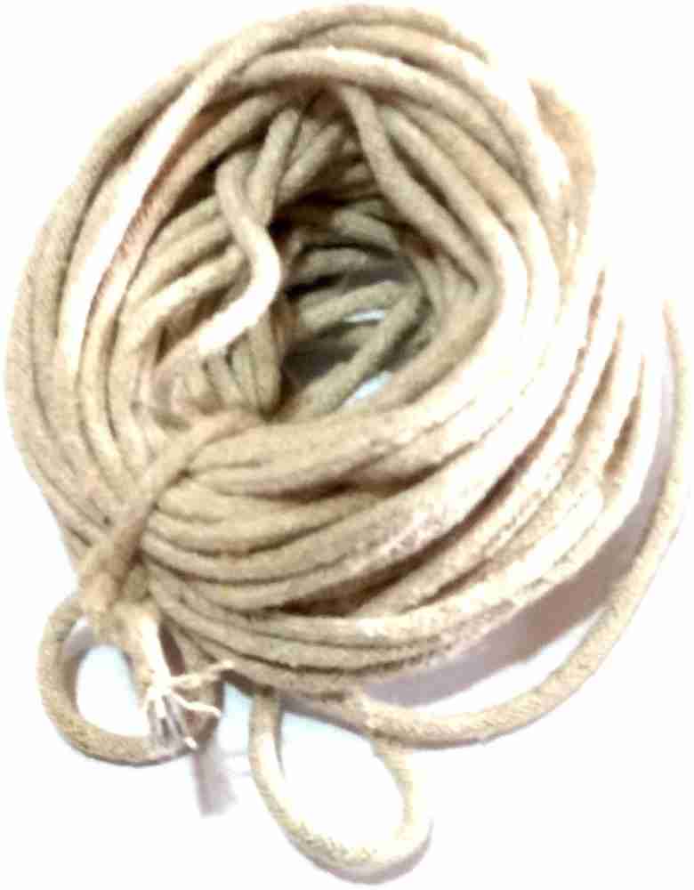 nawani 20 Meter 6mm Natural Beige Cotton Twisted Cord Rope White - Buy  nawani 20 Meter 6mm Natural Beige Cotton Twisted Cord Rope White Online at Best  Prices in India - Camping & Hiking