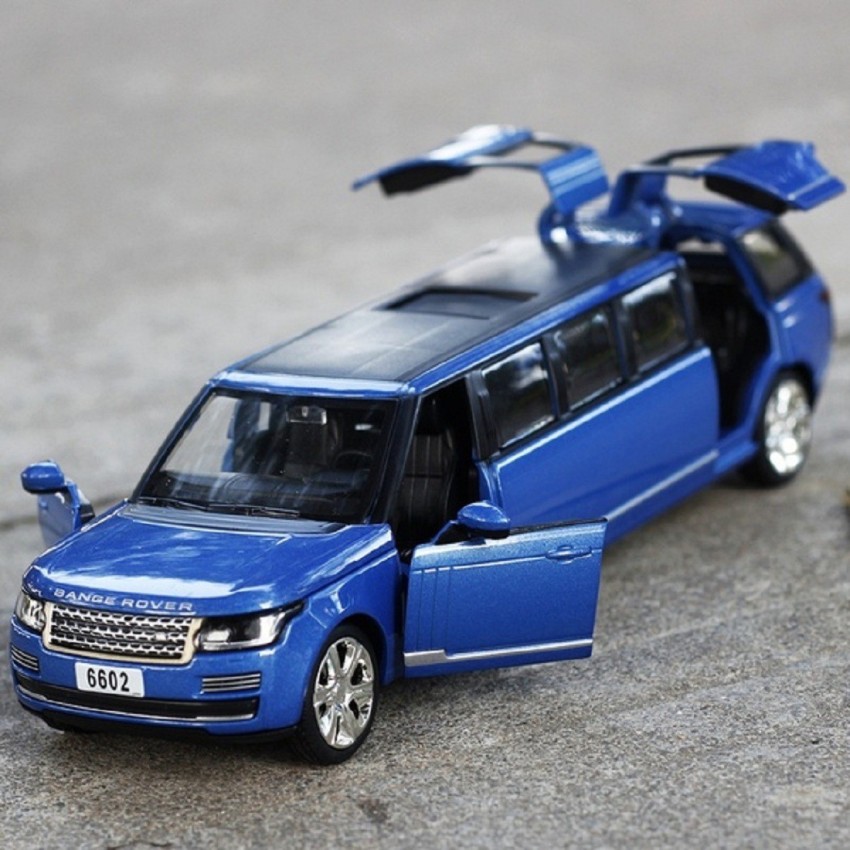 Mini Auto Blue 1:32 Diecast Metal Body Range Rover Limousine