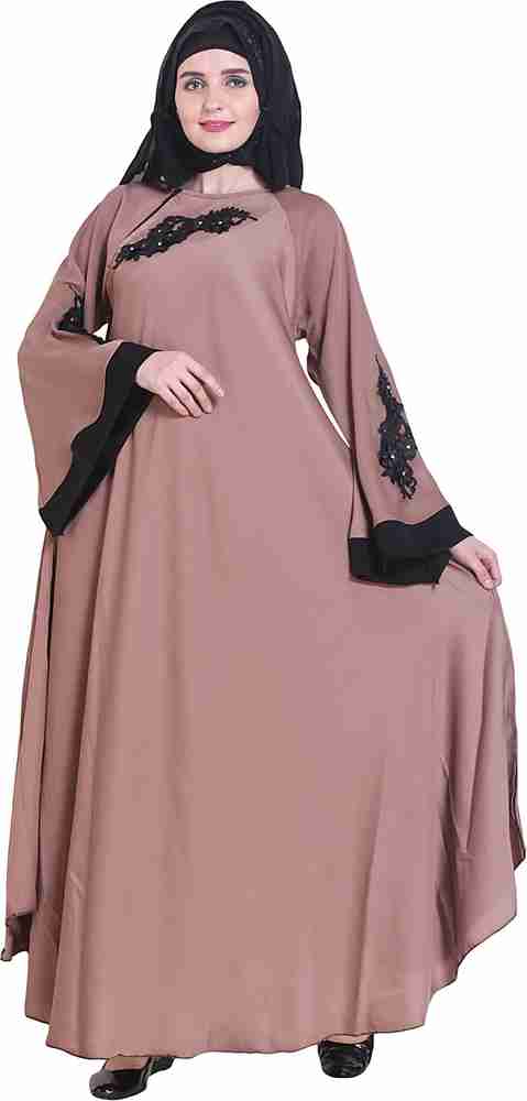 MODEST CITY MODESTABAYA000233 Nida Matte Solid Abaya With Hijab