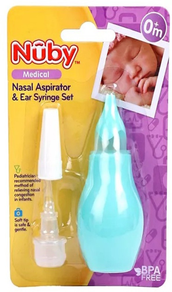 NUBY Nasal Aspirator & Ear Syringe Manual Nasal Aspirator Price in India -  Buy NUBY Nasal Aspirator & Ear Syringe Manual Nasal Aspirator online at