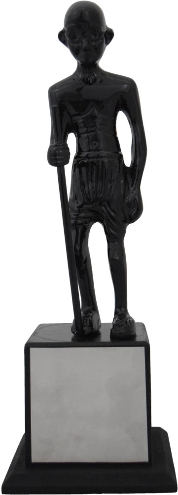 GW Creations Wrought and Cast Iron Beautiful Black Mahatma Gandhi