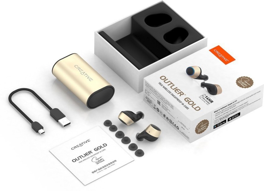 Creative outlier 2025 gold earbuds