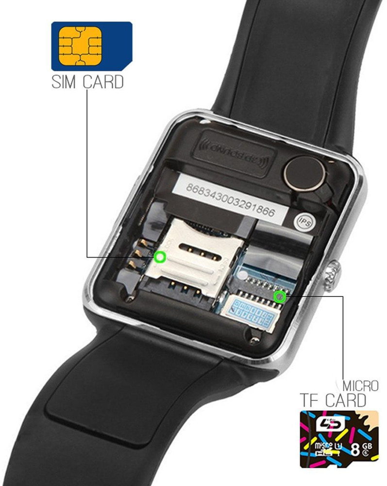 samipna GT08 silver smart watch 01 Smartwatch Price in India