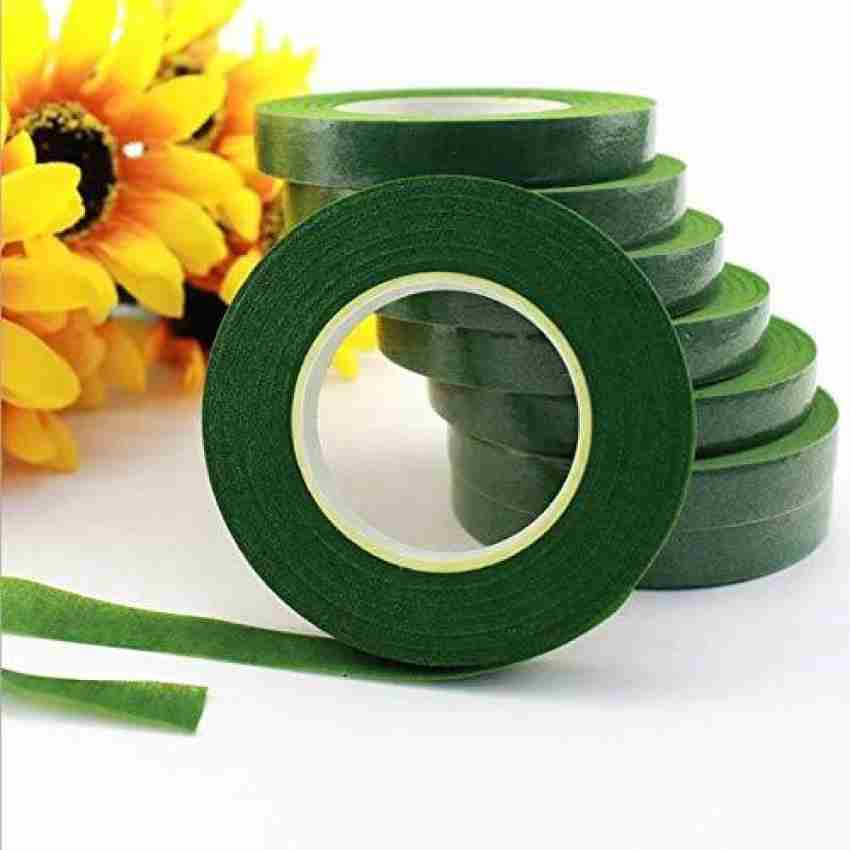 puffy Flower Making Floral Tape 12mm 6pcs Pack:- (Green) - Flower