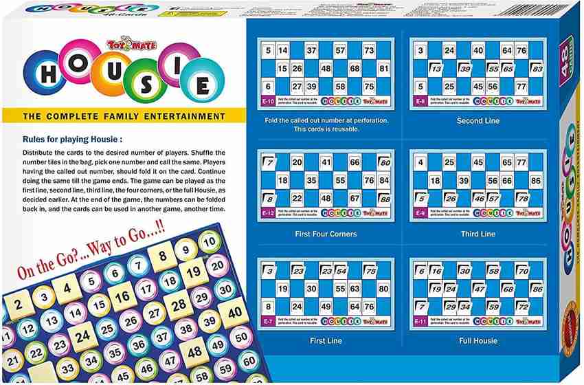 Toymate Jumbo Housie 144 Cards Tambola Housie Board Game, 54 OFF