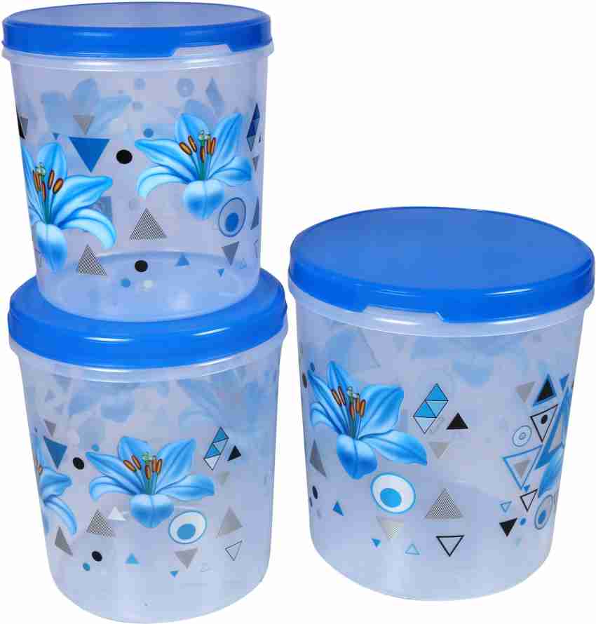 Plastic 5,7 & 10kg Big Container Set, 10000 mL