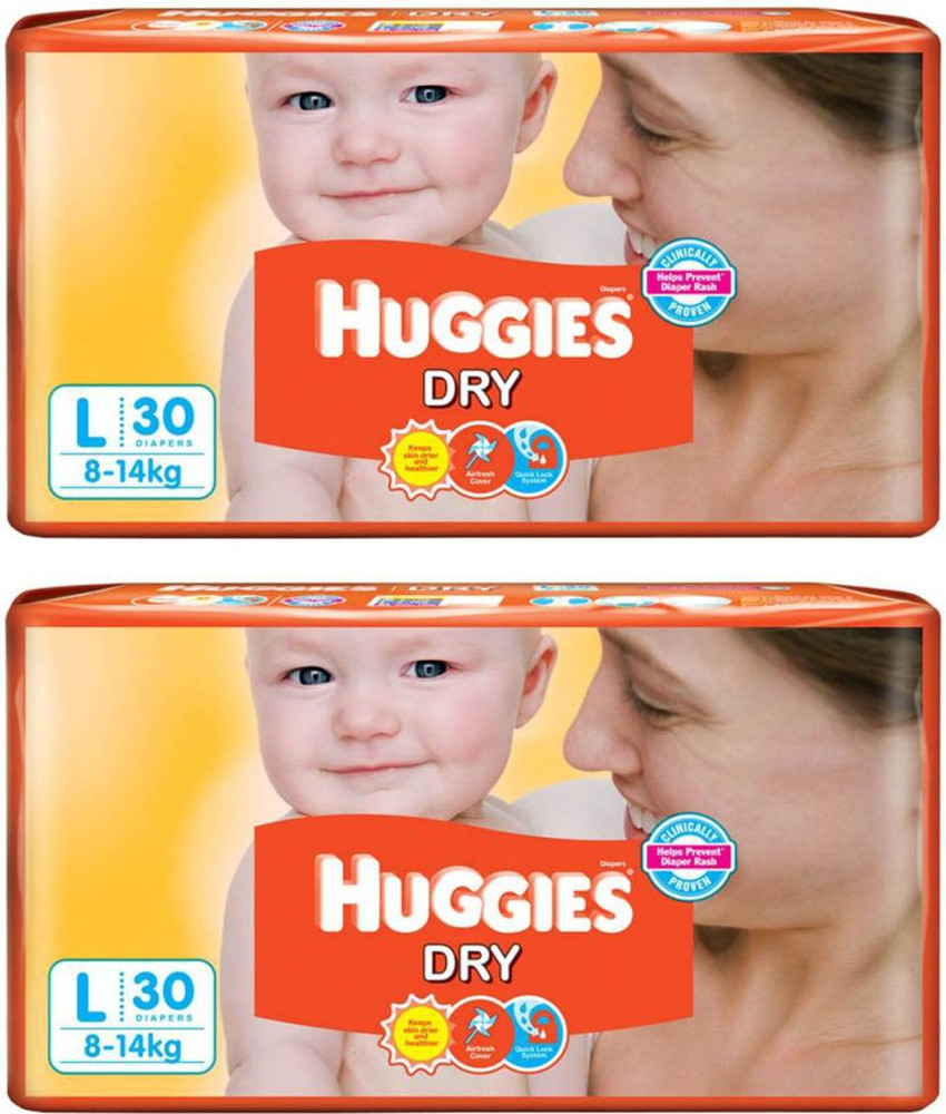 Huggies dry taped outlet diapers large size