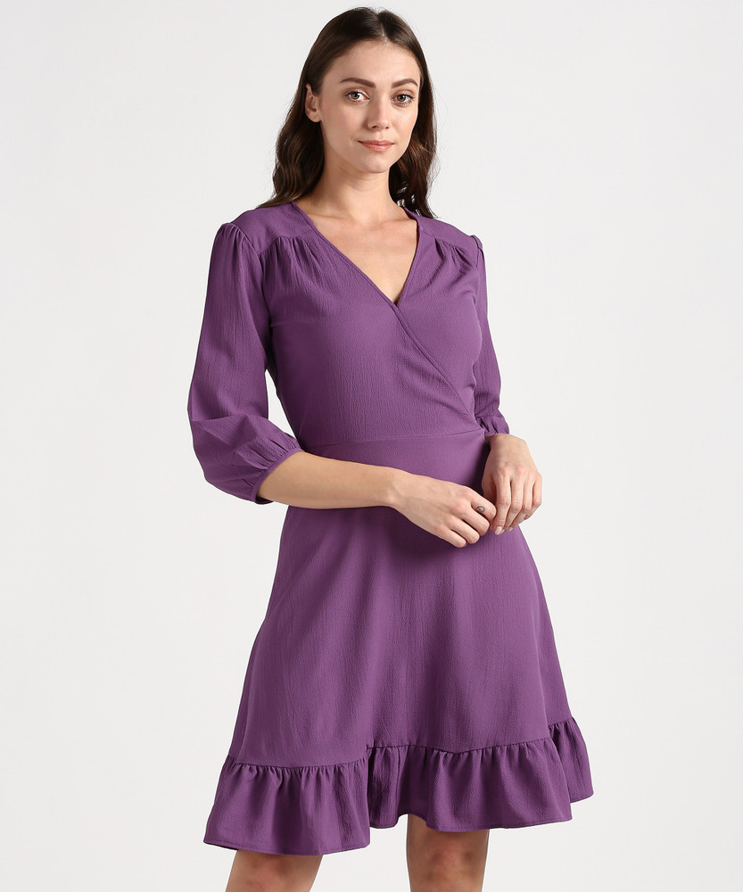 Marks and spencer purple dress top