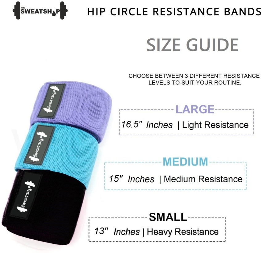 The SweatShop Hip Circle Resistance Bands, Hip Bands, Leg Bands  Resistance Band - Buy The SweatShop Hip Circle Resistance Bands, Hip Bands