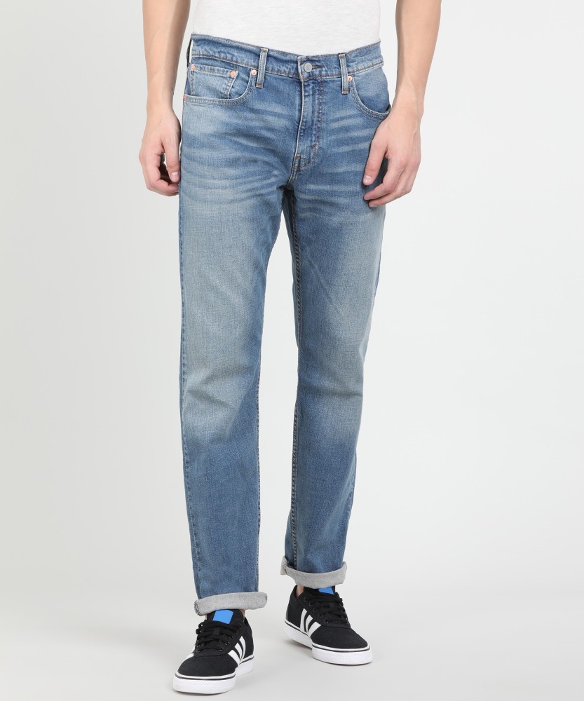 LEVI S 502 Tapered Fit Men Blue Jeans Buy LEVI S 502 Tapered Fit