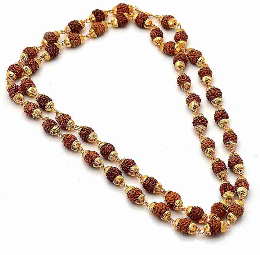 Rudraksha Temple Mala Beads Rosary 108 +1 Bead Rudraksh Hindu