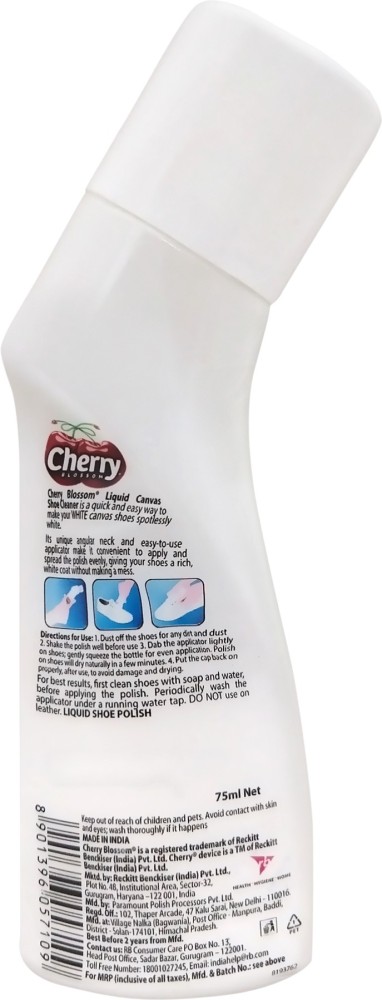 Cherry Blossom Liquid Shoe Polish White 75ml Online at Best Prices in  Pondicherry