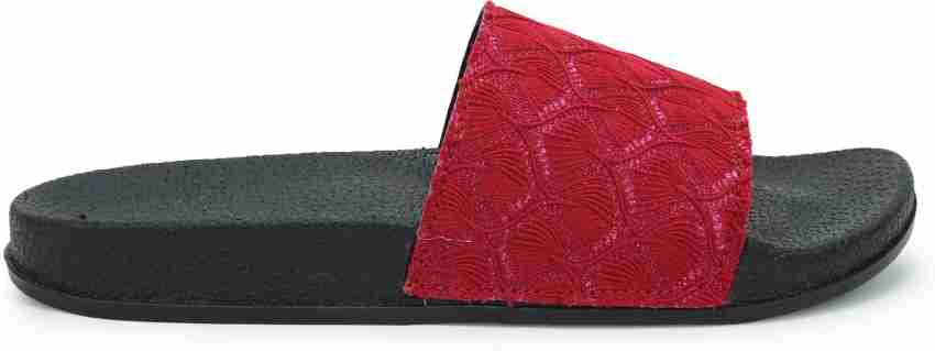 Gucci signature hot sale slide sandal red