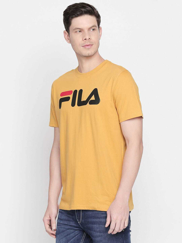 fila yellow crop top