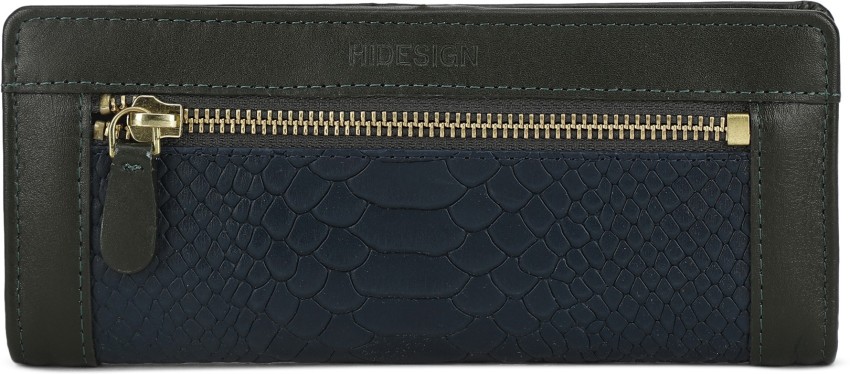 Hidesign Men Blue Genuine Leather Wallet