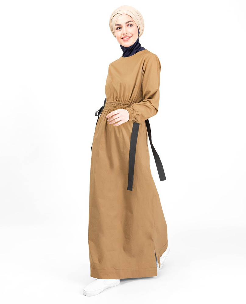 SILK ROUTE London Cotton Blend Solid Abaya Price in India Buy