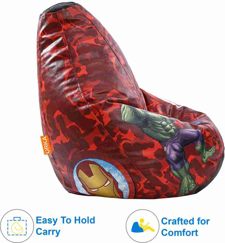 ORKA XXXL Tear Drop Bean Bag Cover Without Beans Price in India