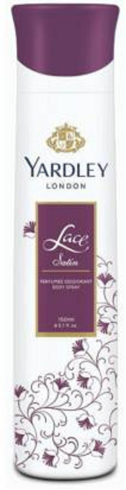 Yardley white shop satin body spray