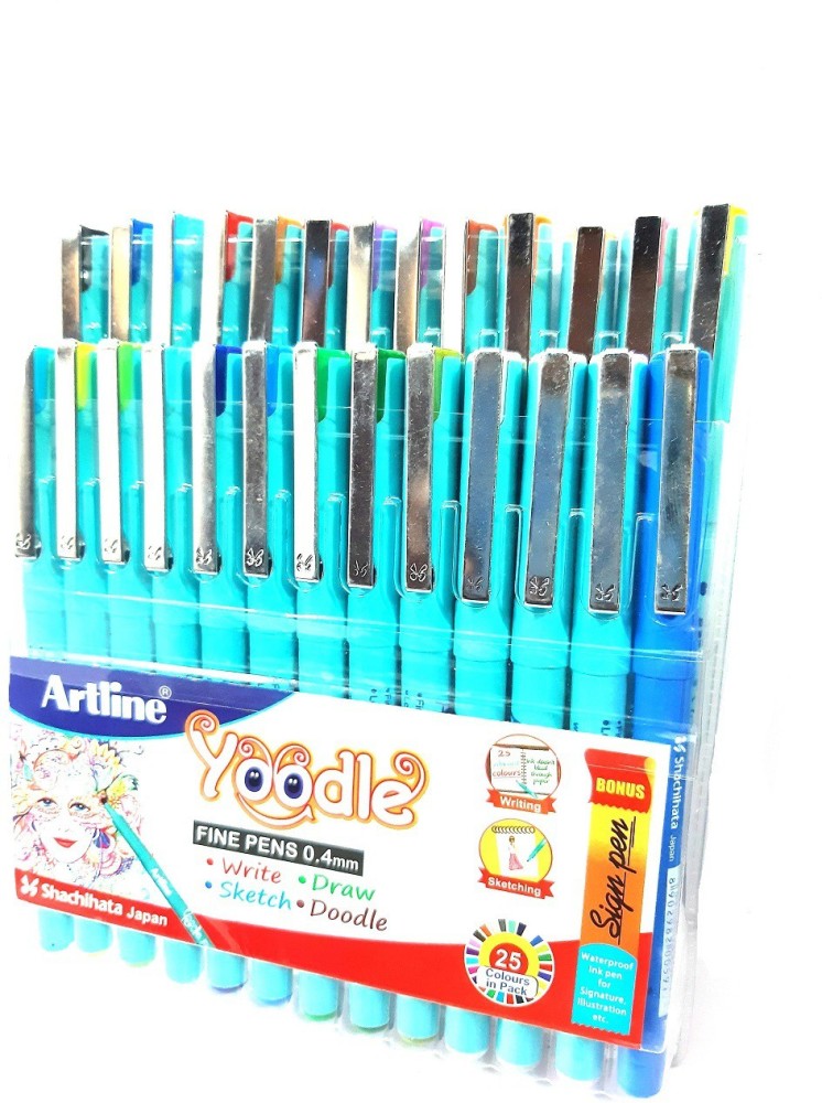 Artline Yoodle 0.4MM Fineliner Pen - Buy Artline Yoodle 0.4MM Fineliner Pen  - Fineliner Pen Online at Best Prices in India Only at